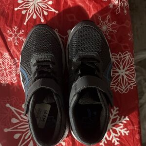 Asics Kids Black and Blue Sneakers